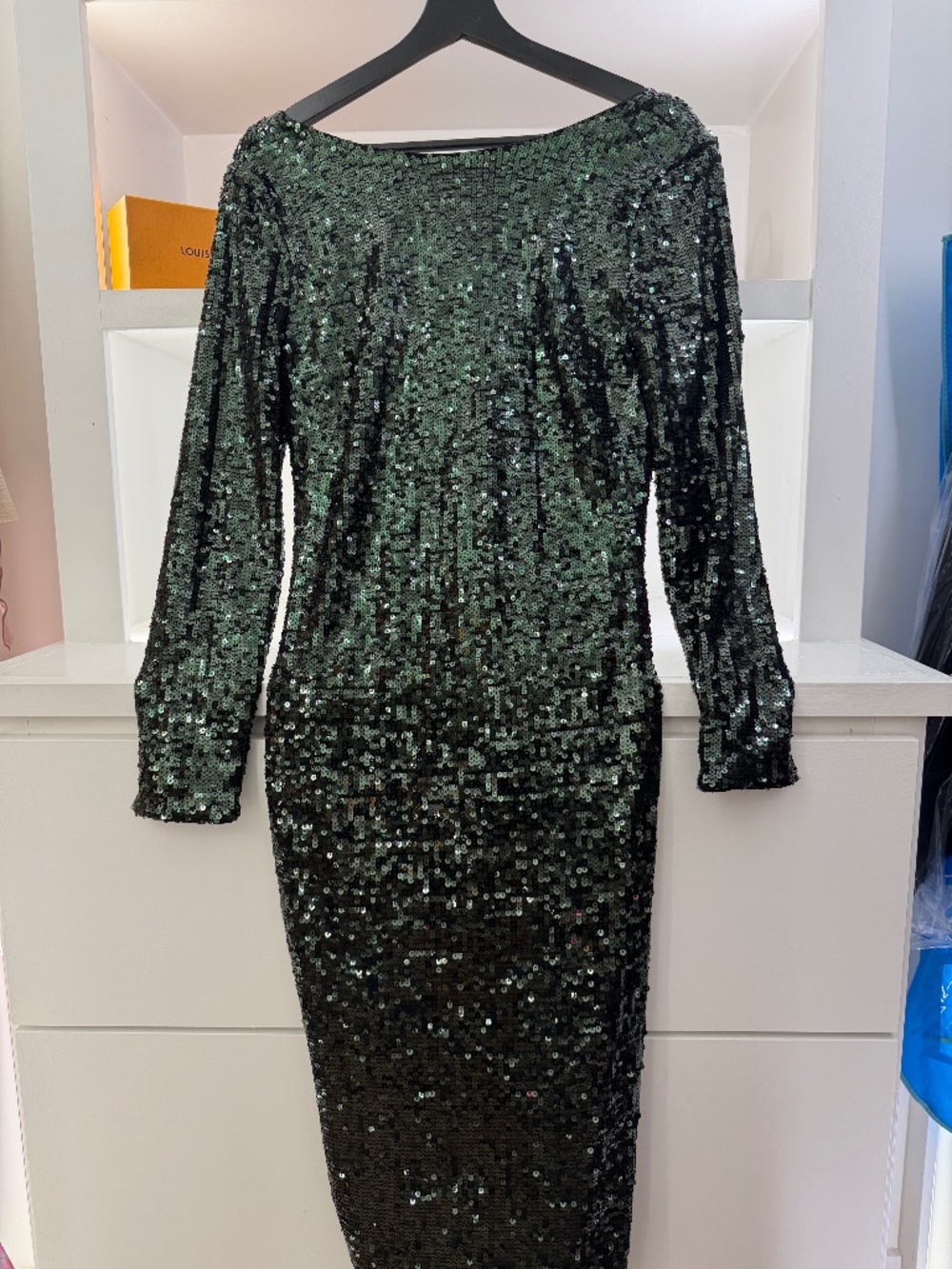 Dress The Population Midi Sequin Dress NWT